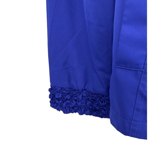 Susan Graver Womens Puckered Collar Royal Blue Full-Zip Jacket Size M - Picture 3 of 9